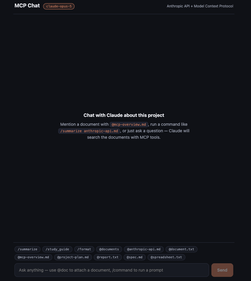 Model Context Protocol Showcase screenshot